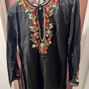 VINTAGE 1970’s NWOT Embroidered Shirt